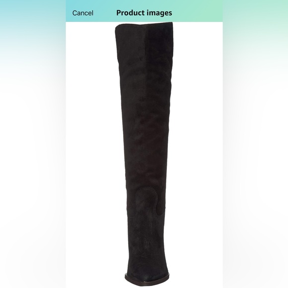 Sam Edelman Black Suede Knee-High Boots 9.5 - Picture 8 of 11